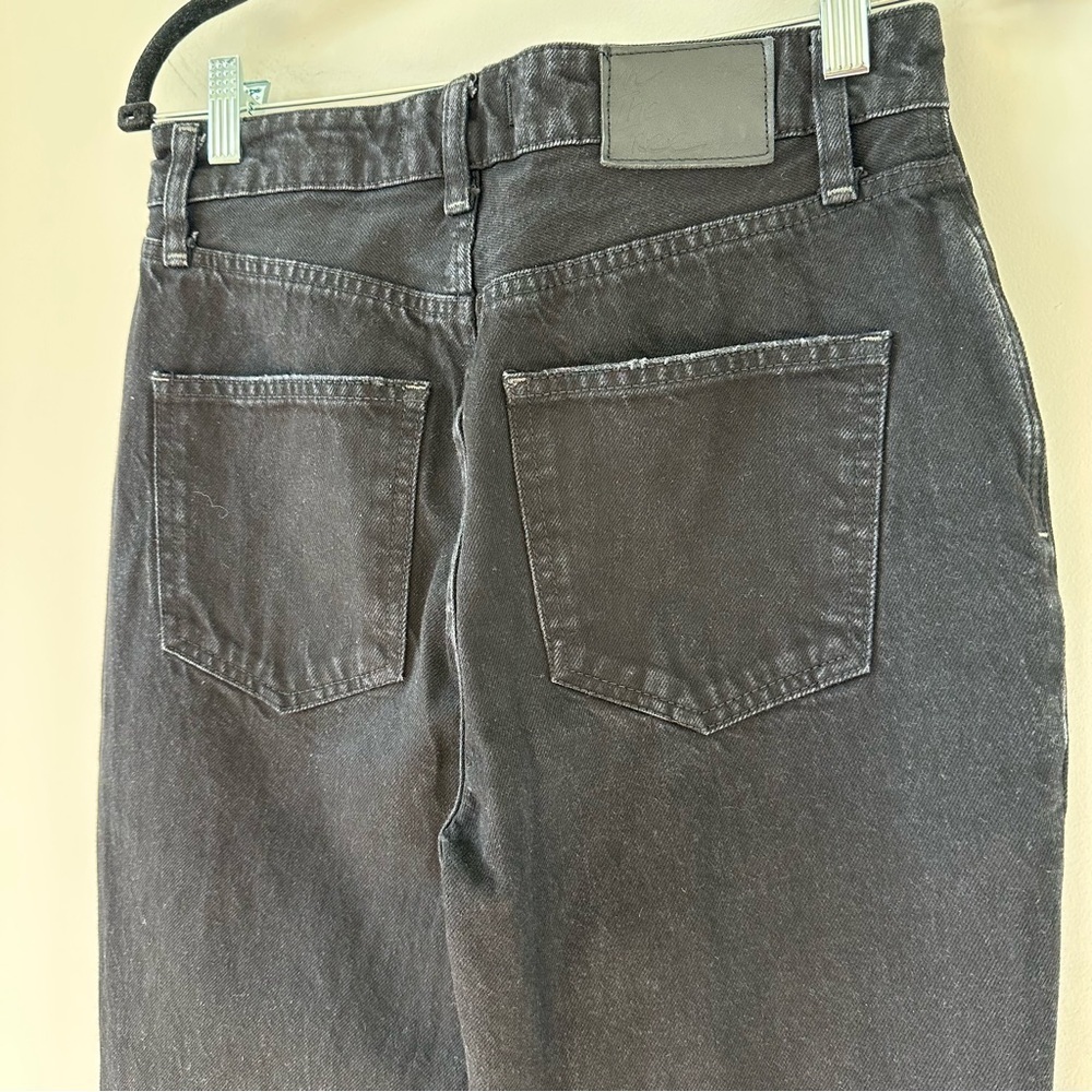 Free People Wide Leg Boot Cut Jeans Denim My Own Lane Going Out Rodeo Festival - Picture 7 of 15